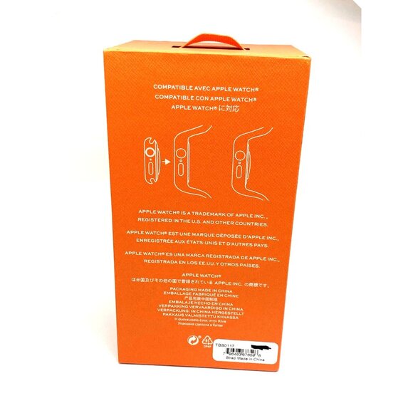 Tory Burch Apple Watch Band 41mm White Silicone Strap The T Monogram TBS0117 - Picture 4 of 12